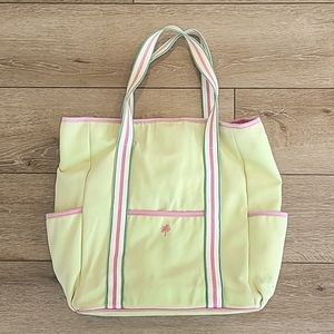 Lilly Pulitzer canvas tennis tote bag